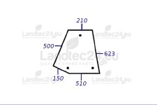 Seitenscheibe 5165571 flach und ...